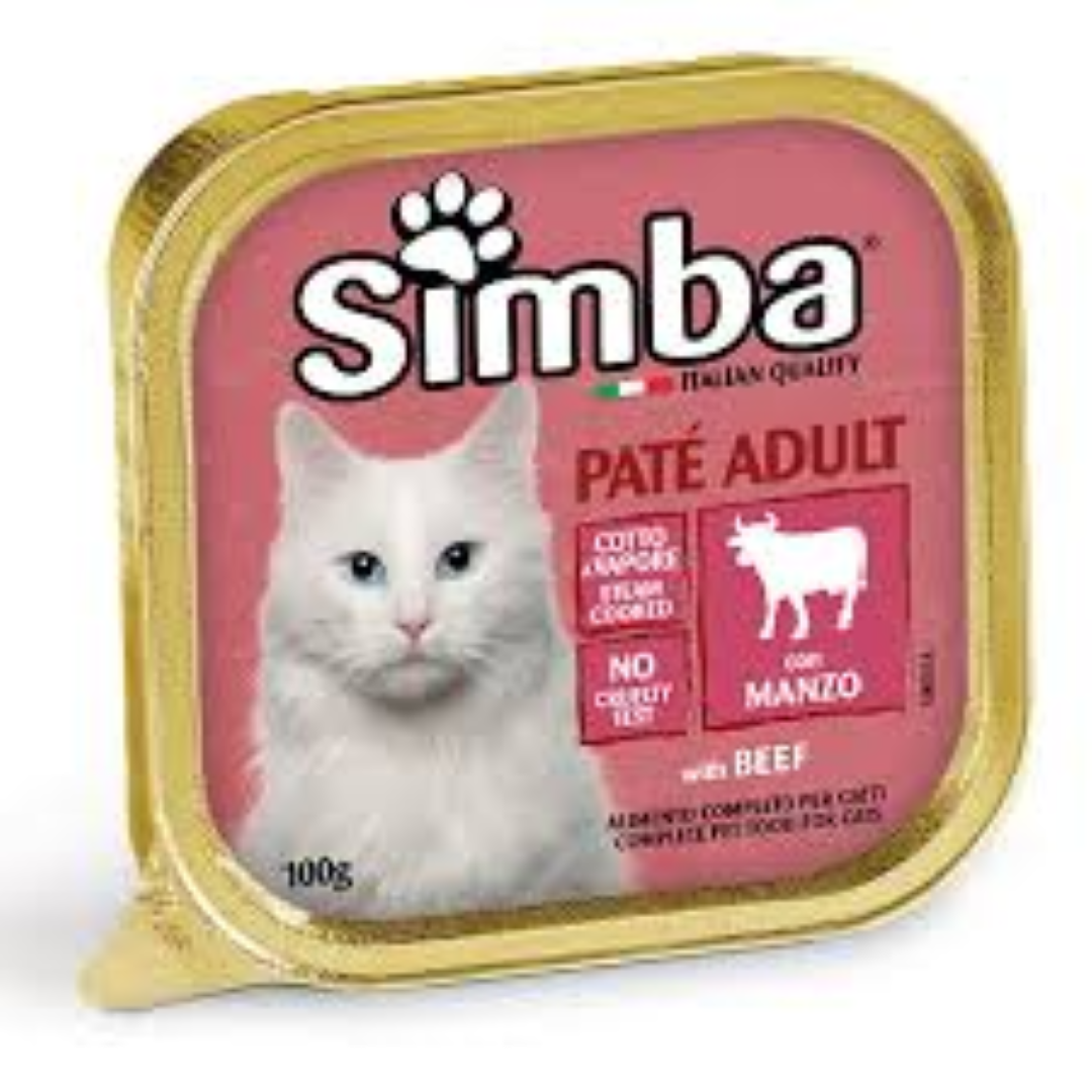SIMBA CAT PATE BEEF 100G